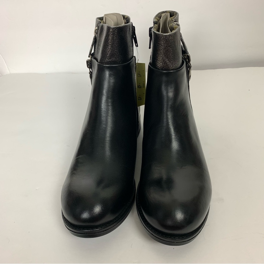 NWT FLY London Leather Zip-Up Ankle Boots Abys Black size 40 - Picture 5 of 13